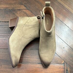 Clarks Women’s Suede Ankle Boots